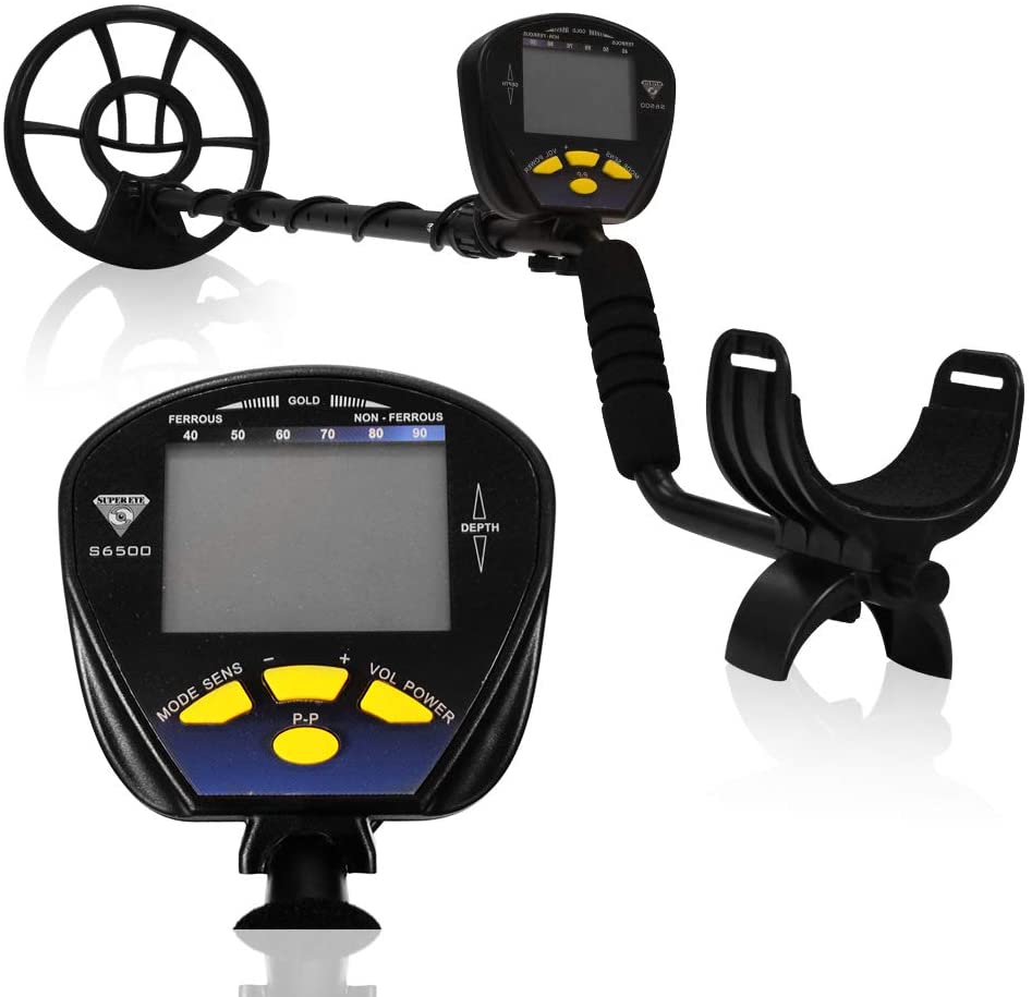 SuperEye MD6500 Professional Metal Detector for Adults with 10 Inch Waterproof Coil