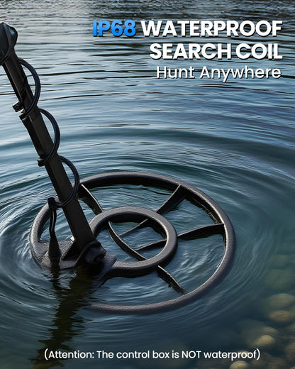 Horizon X6 Metal Detector for Adults Professional, Higher Accuracy Gold Silver Metal Detectors Kit, Intelligent NORM Mode for Beginner, 6 Modes, Advanced DSP Chip,10" Waterproof Coil, Larger LCD